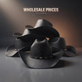 Crazy Horse Leather Rugged Western Hat