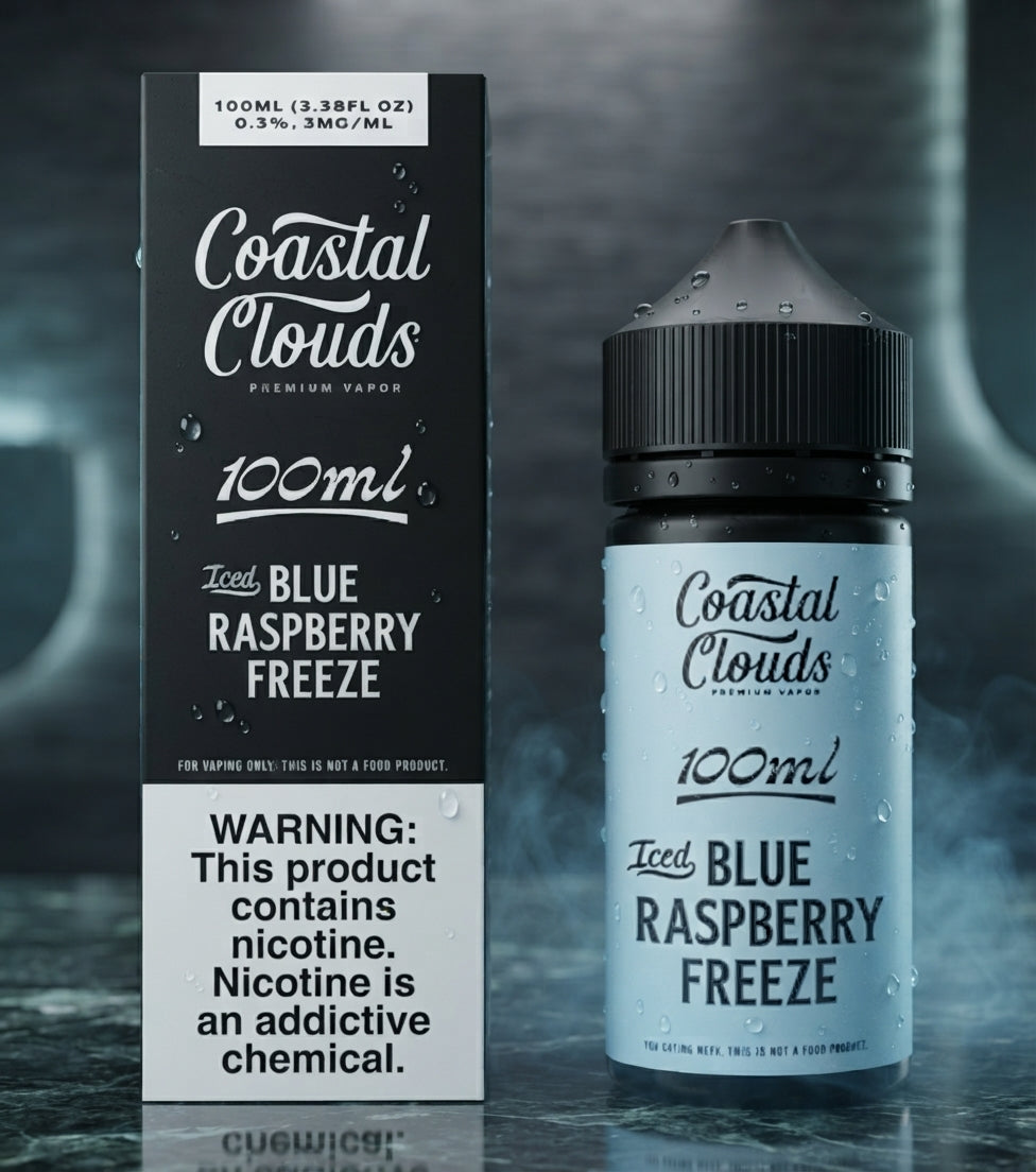 Coastal Clouds Premium Vapor – 100ML E-Liquid, 3MG Nicotine