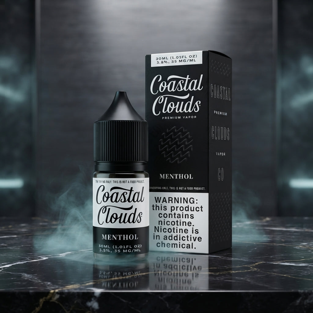Coastal Clouds Premium Vapor – 30ML Nicotine Salt E-Liquid, 35MG