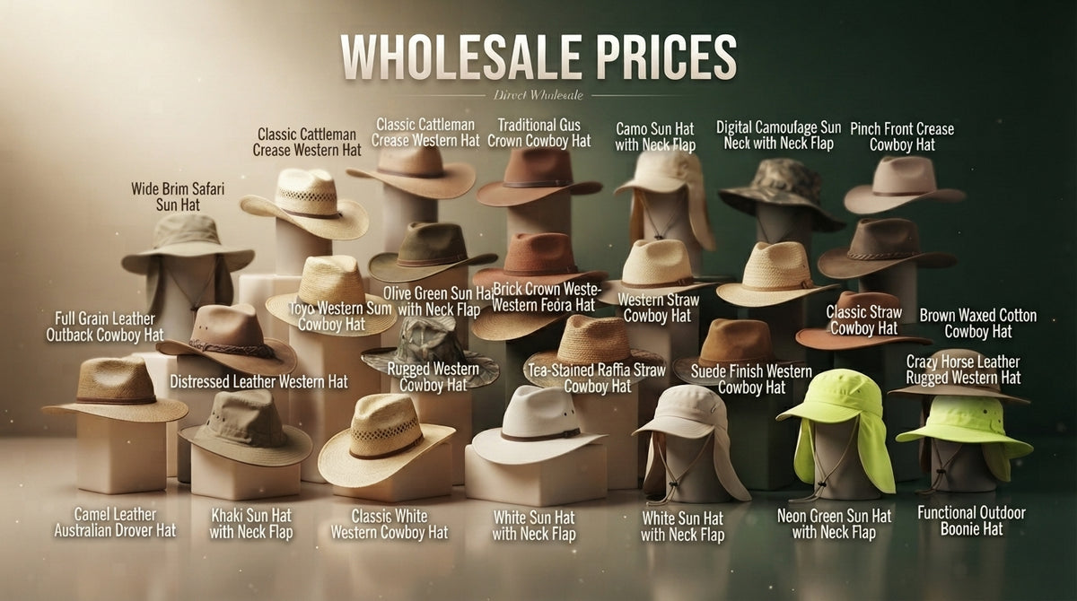 Olive Green Sun Hat with Neck Flap
