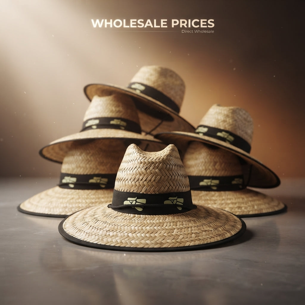 Tea-Stained Raffia Straw Cowboy Hat