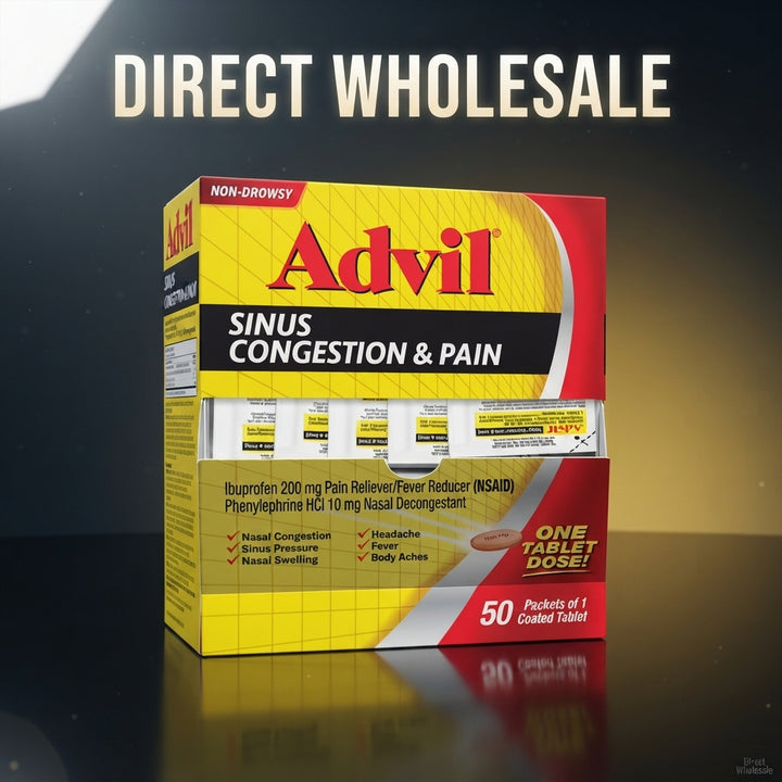 Advil Sinus Congestion and Pain — 50 packets of 1 coated tablet