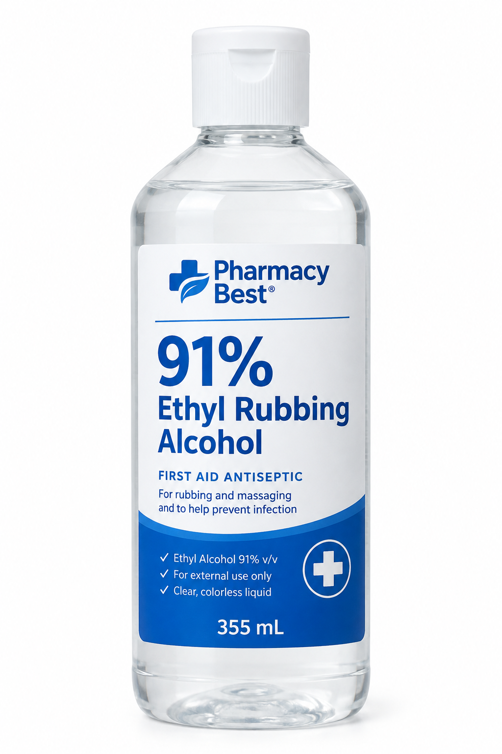 Pharmacy Best 91% Ethyl Rubbing Alcohol 355ml