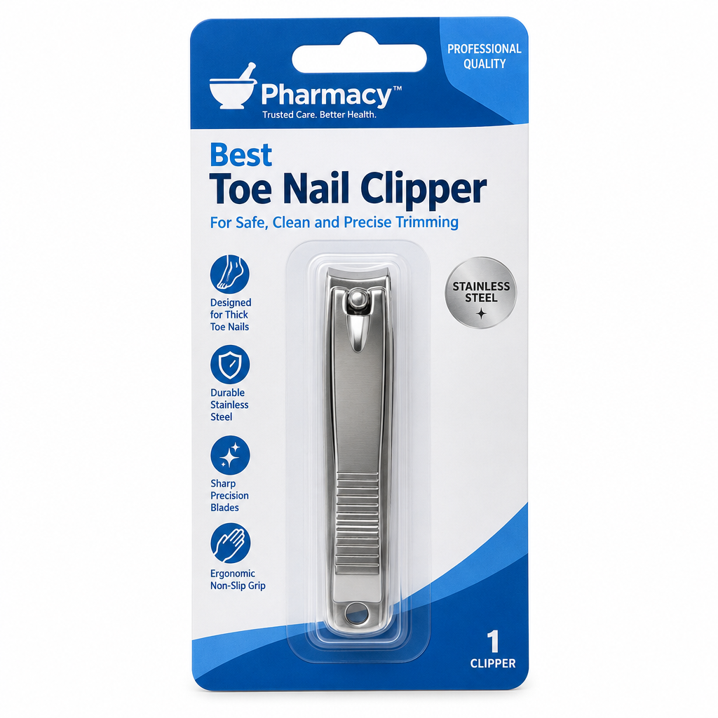 Pharmacy Best Toe Nail Clipper Blister Pack