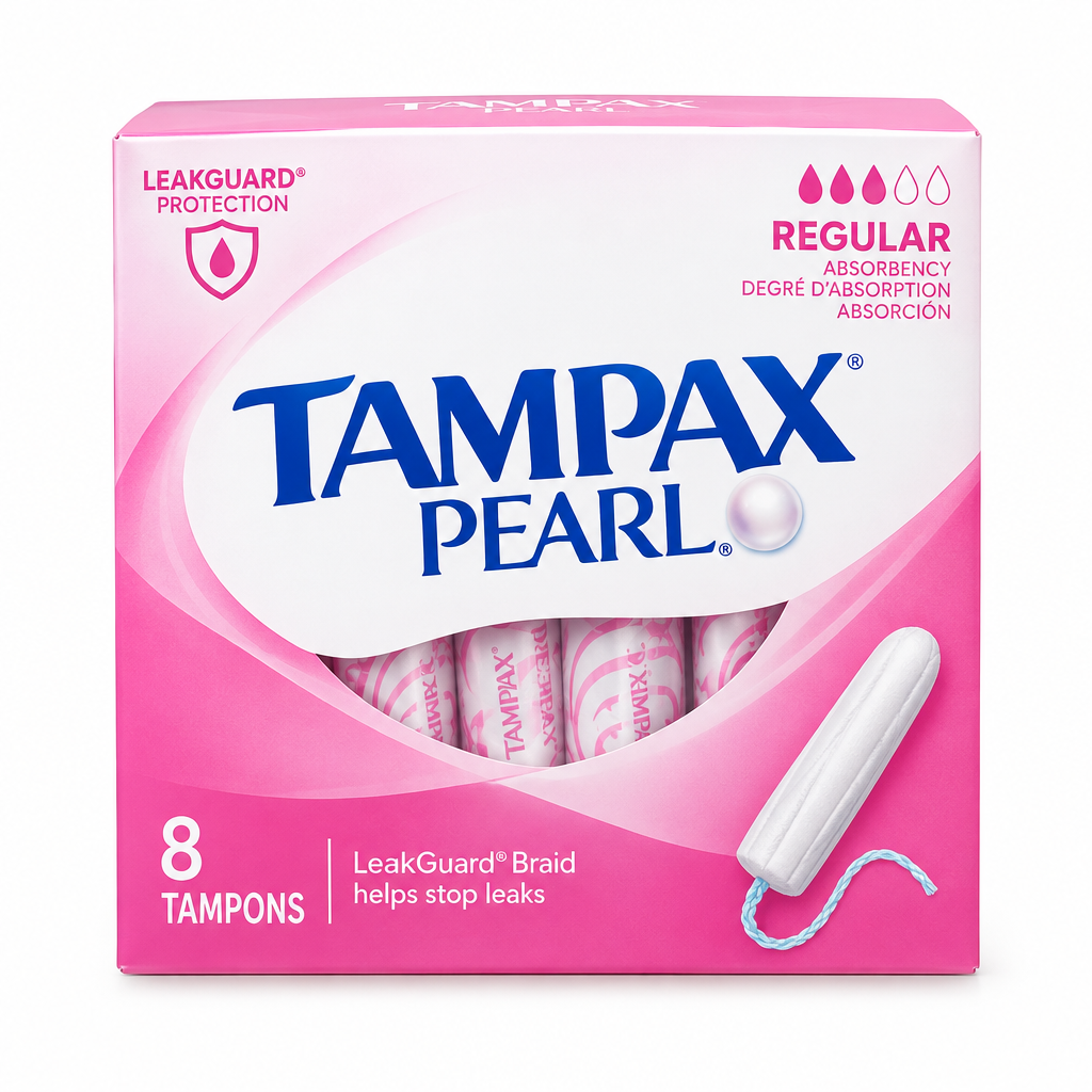 Tampax Pearl Regular Leak Guard 8 Tampons