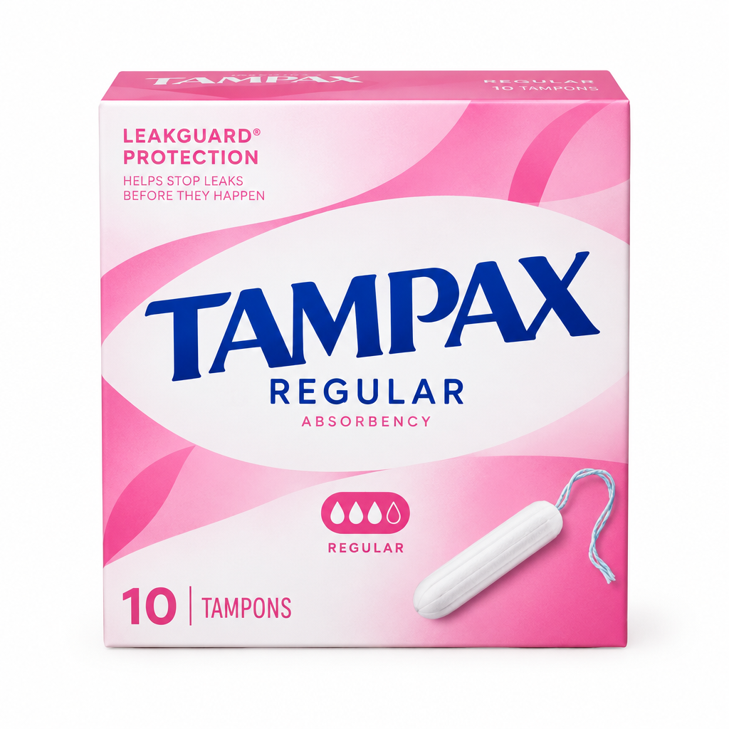 Tampax Regular 10 Tampons/Box