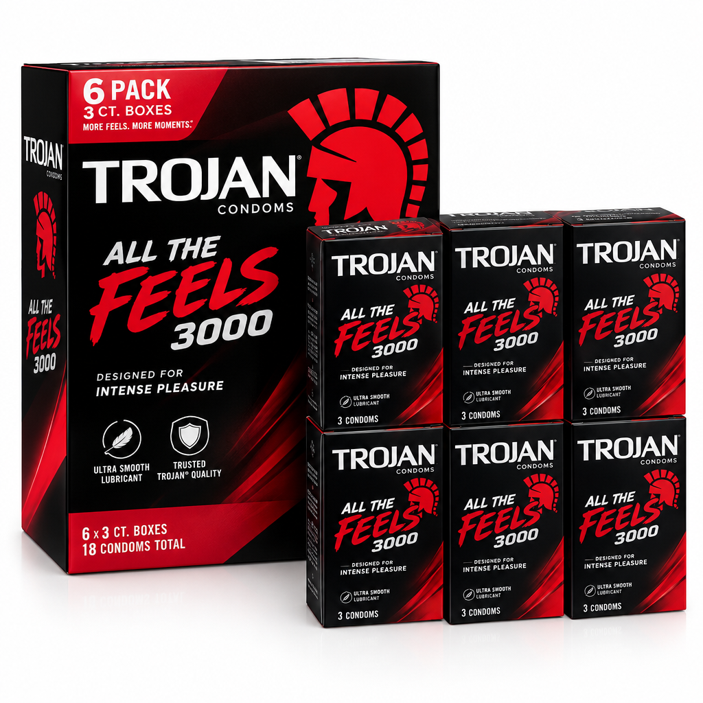 Trojan All The Feels 3000 6 Pack 3ct