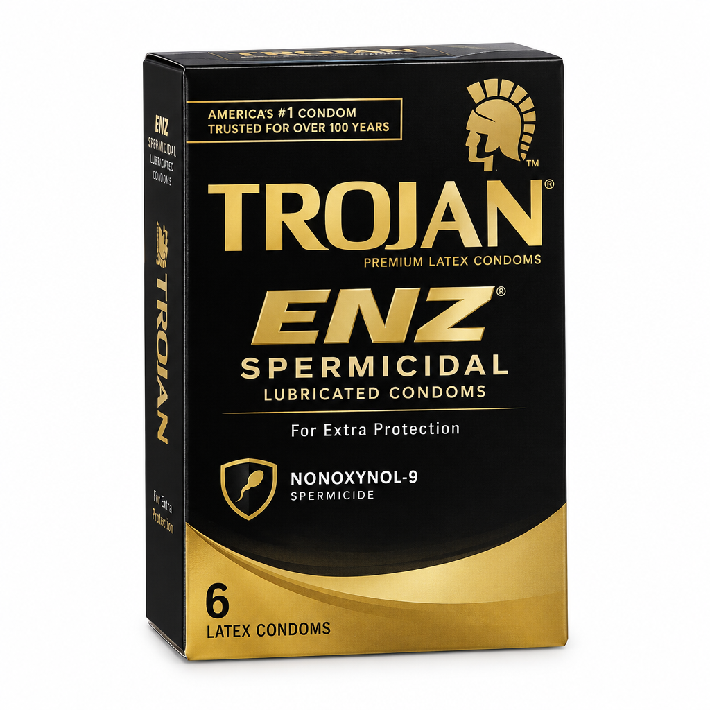 Trojan ENZ Spermicidal Lubricated 6 Pack