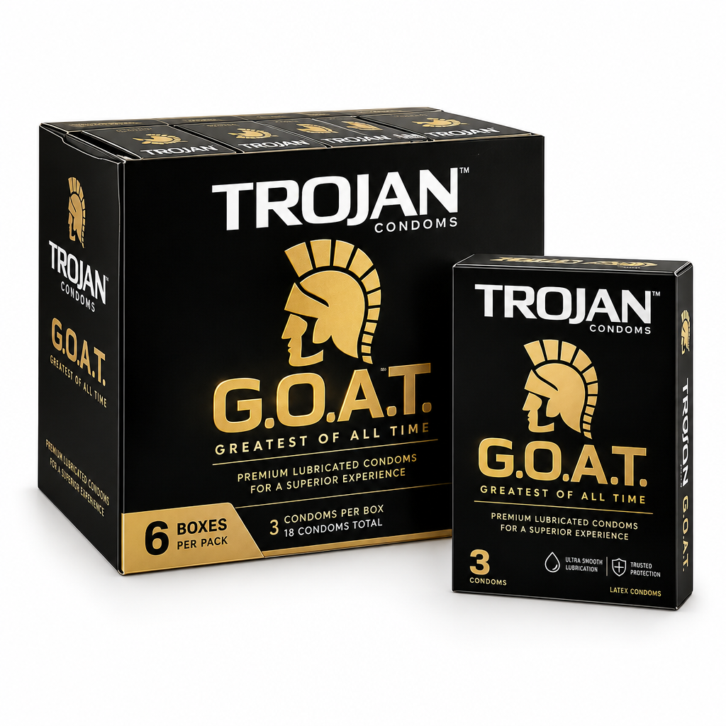 Trojan G.O.A.T. 3ct/Box 6 Boxes/Pack