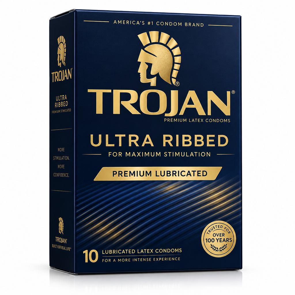 Trojan Ultra Ribbed Premium Lubricated